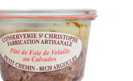 Pâté de foie de volaille au Calvados - Conserverie Saint-Christophe