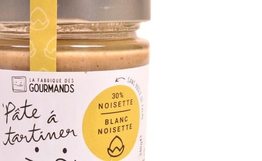 Pâte à tartiner aux noisettes du Lot-et-Garonne et chocolat blanc - 400g