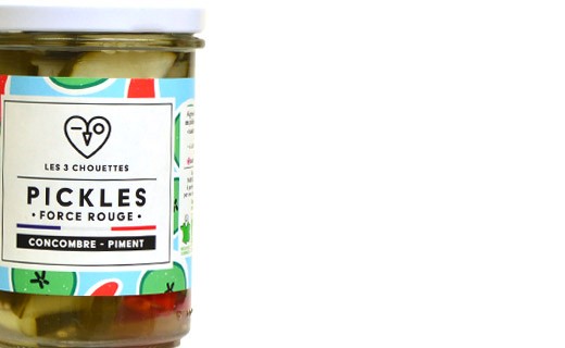 Pickles de concombre au piment - Force Rouge - Les 3 Chouettes