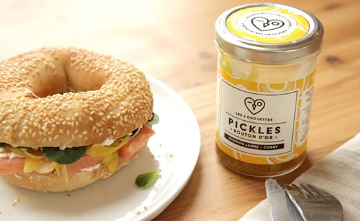 Pickles d'oignon jaune au curry - Bouton d'Or - Les 3 Chouettes