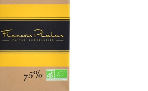 Tablette chocolat noir 75% Madagascar bio - Pralus