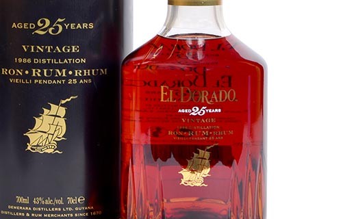 Rhum El Dorado 25 ans - vintage 1986 - El Dorado