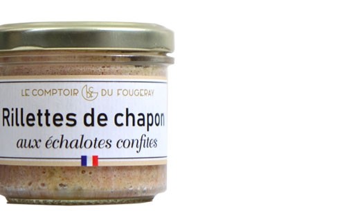 Rillettes de chapon aux échalotes confites - Comptoir Fougeray