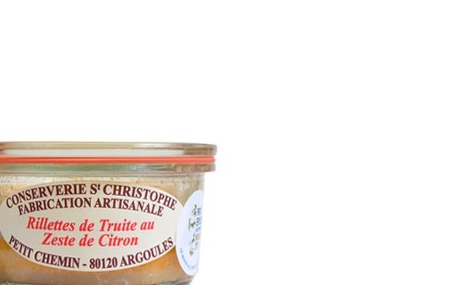 Rillettes de truite au zeste de citron - Conserverie Saint-Christophe