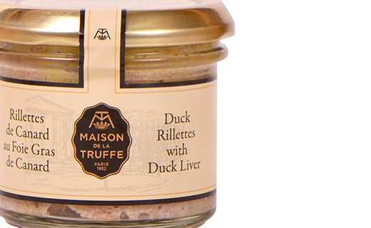 Rillettes de canard au foie gras de canard - Maison de la truffe