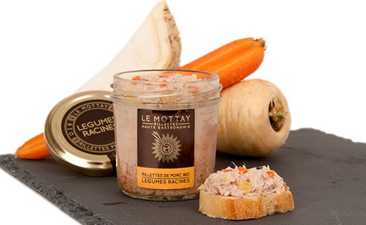 Rillettes de porc bio aux légumes racines - Le Mottay Gourmand