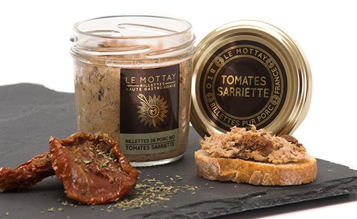 Rillettes de porc bio aux tomates séchées et à la sarriette - Le Mottay Gourmand