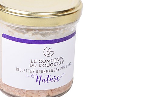 Rillettes de porc nature - Comptoir Fougeray