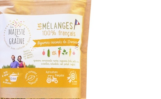 Mélange 100% français facile et rapide - légumes cuisinés de Damien - Sa majesté la graine