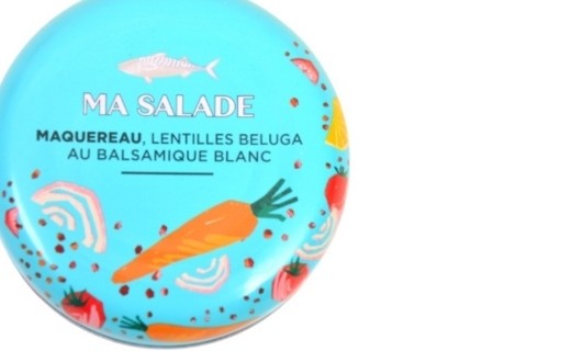 Salade de maquereau et lentilles béluga au balsamique blanc - La Belle-Iloise