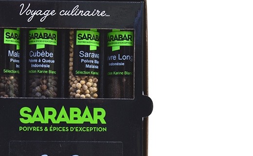 Coffret Les grands poivres du monde Sarabar - Edélices