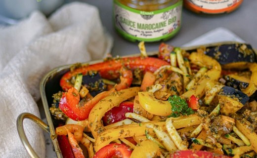 Sauce marocaine pimentée céréales et légumes bio  - Les Saveurs de Rénima