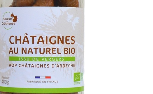 Châtaignes d'Ardèche AOP au naturel bio - Saveurs d'Ardèche