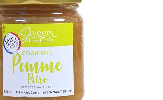 Compote pomme poire - Saveurs d'Ardèche