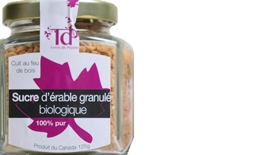 Sucre d'érable bio 100% pur - Terre de Pépites