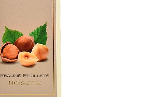 Tablette au praliné feuilleté - noisette  - Comptoir du Cacao