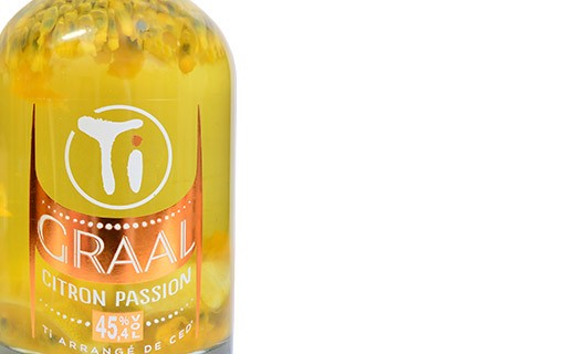 Rhum arrangé Ti' Graal Citron Passion - Les Rhums de Ced'