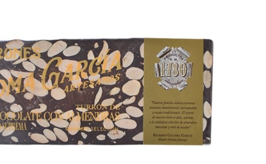 Turron - Tablette de chocolat noir aux amandes Marcona - Coloma Garcia
