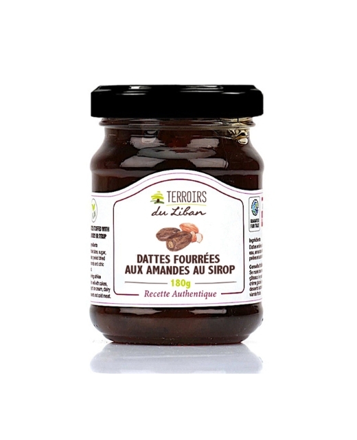 Dattes fourrées aux amandes au sirop