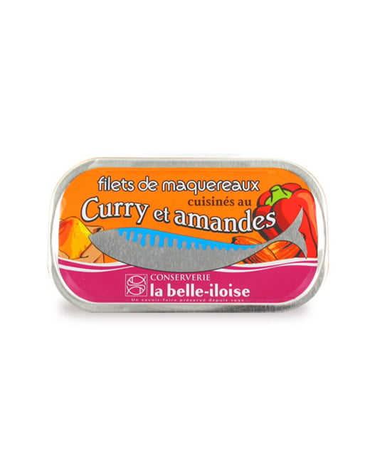 Filets de maquereaux cuisinés au curry et amandes
