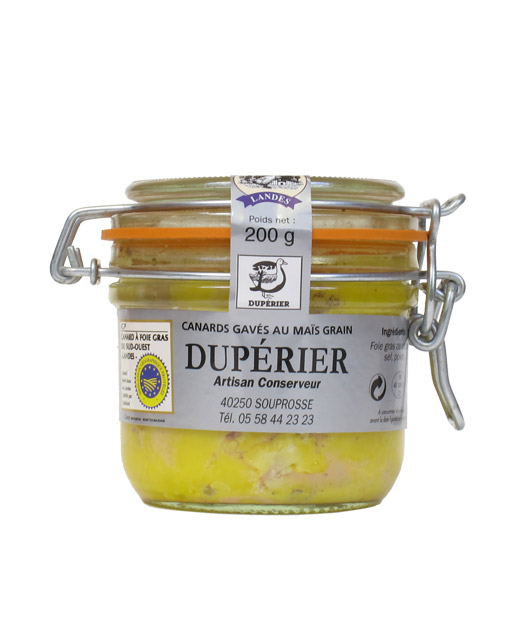 Foie gras de canard entier 200 g - Maison Dupérier