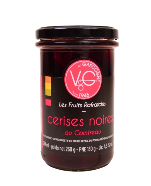 Cerises noires rafraîchies au cointreau - Edélices