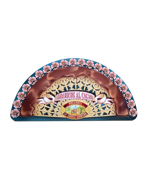 Gaufrette éventail chocolat - boite métal