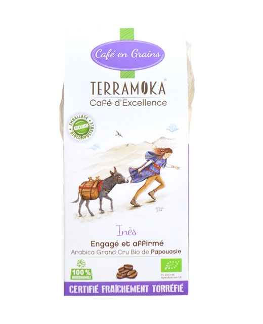 Café bio Inès - 100% Arabica - Papouasie - grains