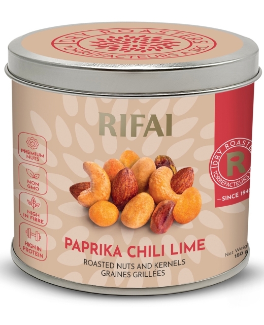 Mélange de noix au Paprika et Citron Vert