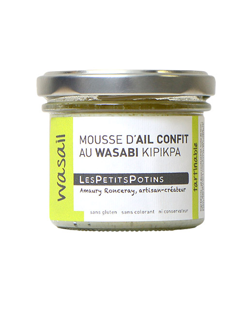 Wasail - Mousse d'ail confit au wasabi kipikpa - Edélices