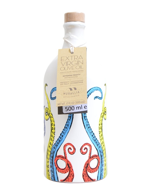 Huile d'olive monovariétale Coratina - Bouteille tentacule Muraglia