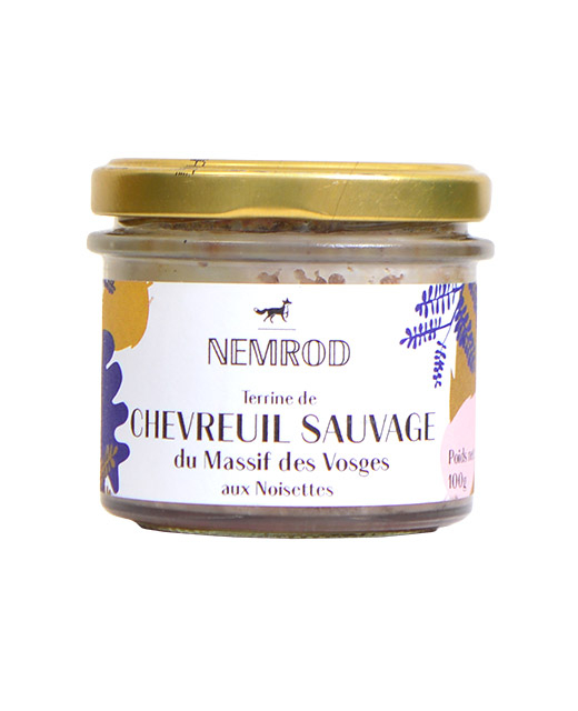 Terrine de chevreuil sauvage aux noisettes - Edélices
