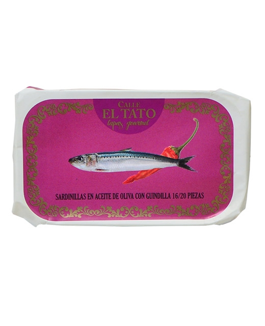 Petites sardines à l'huile d'olive et au piment - Edélices