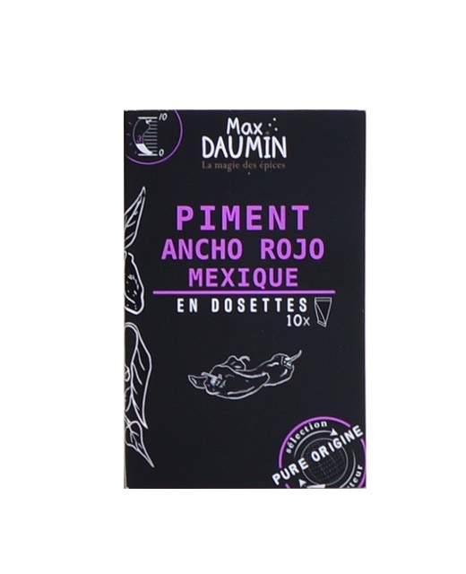 Piment Ancho Rojo du Mexique - 10 berlingots - Edélices