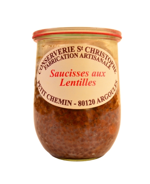 Plat cuisiné Saucisses aux lentilles
