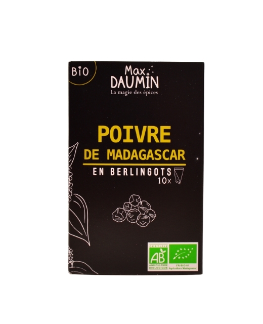 Poivre noir de Madagascar bio - 10 berlingots