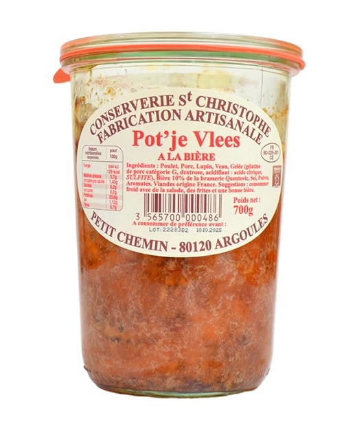 Plat cuisiné Pot'je Vlees à la bière