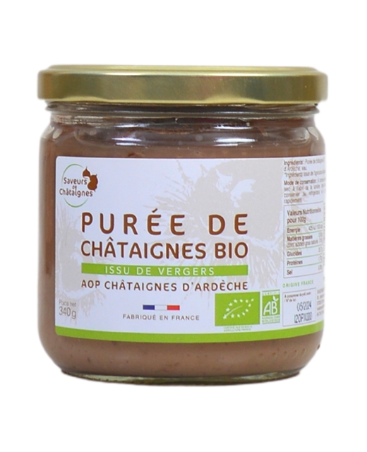 Purée de châtaignes d'Ardèche AOP bio