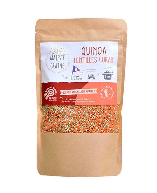 Mélange quinoa lentilles corail - Edélices