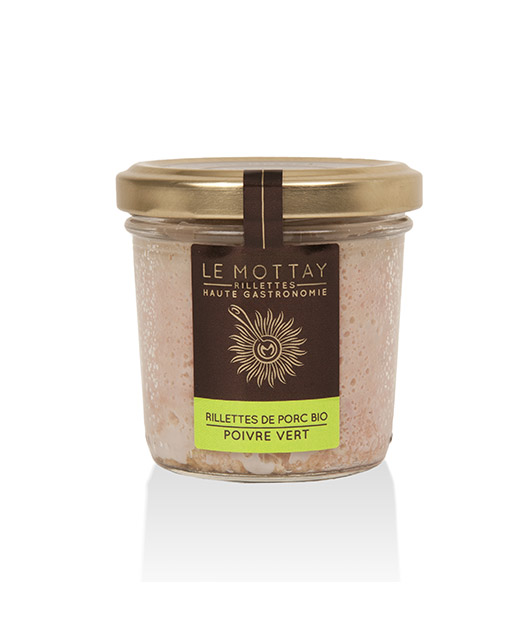 Rillettes de porc bio au poivre vert - Edélices