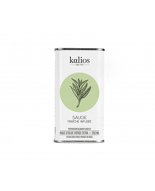 Huile d'olive infusée à la sauge