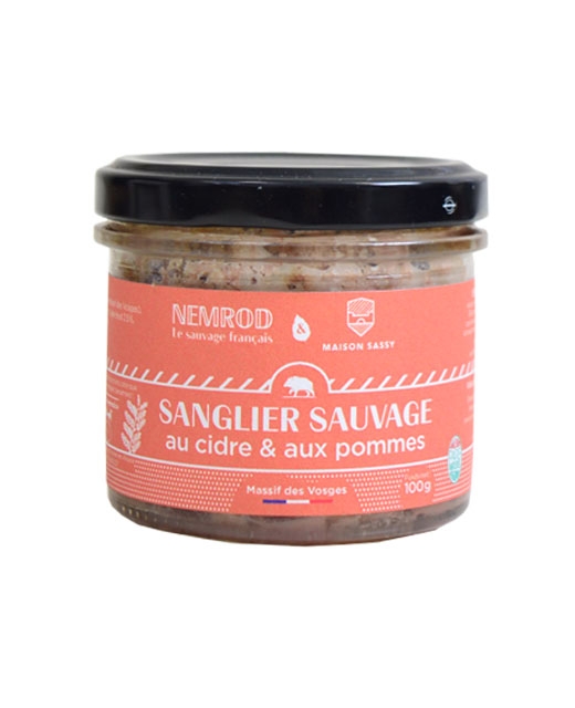 Terrine de sanglier sauvage au cidre et aux pommes - Edélices