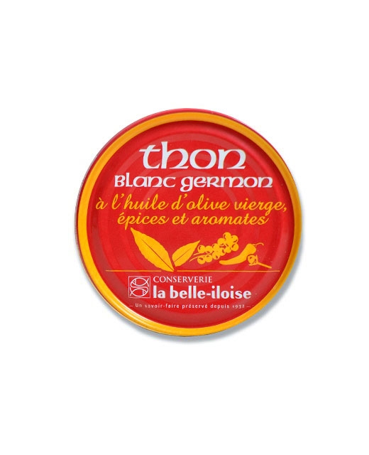 Thon blanc germon à l'huile d'olive vierge, épices et aromates - Edélices