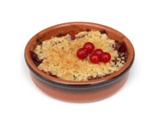 Le crumble comme dessert de substitution