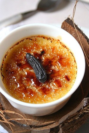 Crème brûlée aux fèves tonka