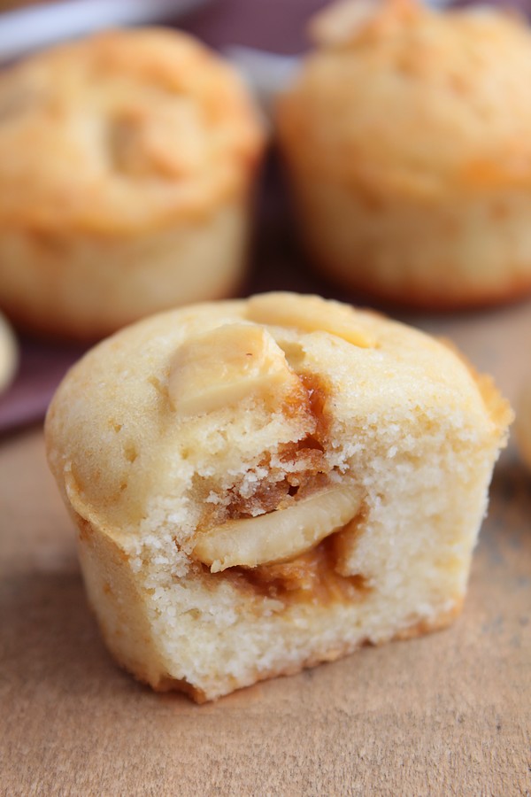 Muffins Noix de Cajou & Caramel au Beurre Salé