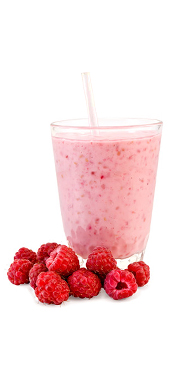 Smoothie framboise, fruits rouges et romarin