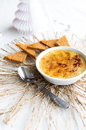 Crème brulée au foie gras et toasts de pain d’épices