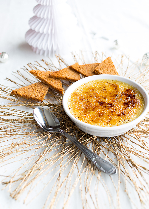 Crème brulée au foie gras et toasts de pain d’épices