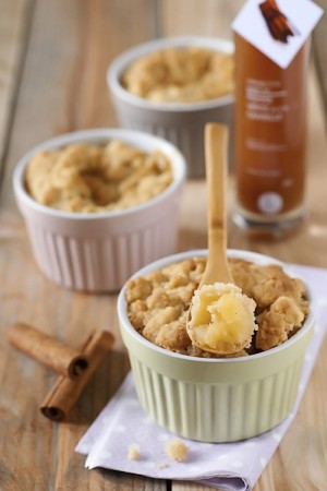 Crumble aux pommes à la cannelle